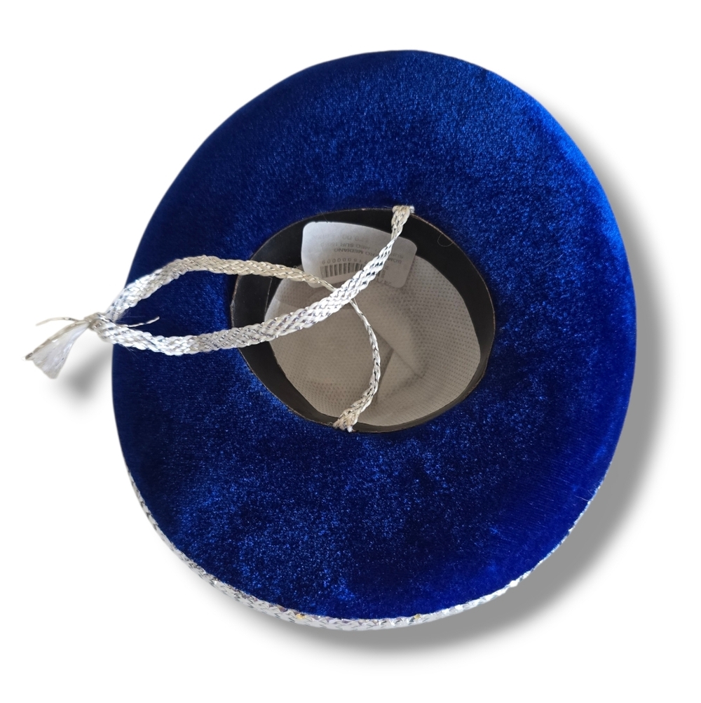 π Host Pick π Mexican Blue and Silver Small Dog Mini Sombrero - Picture 14 of 16